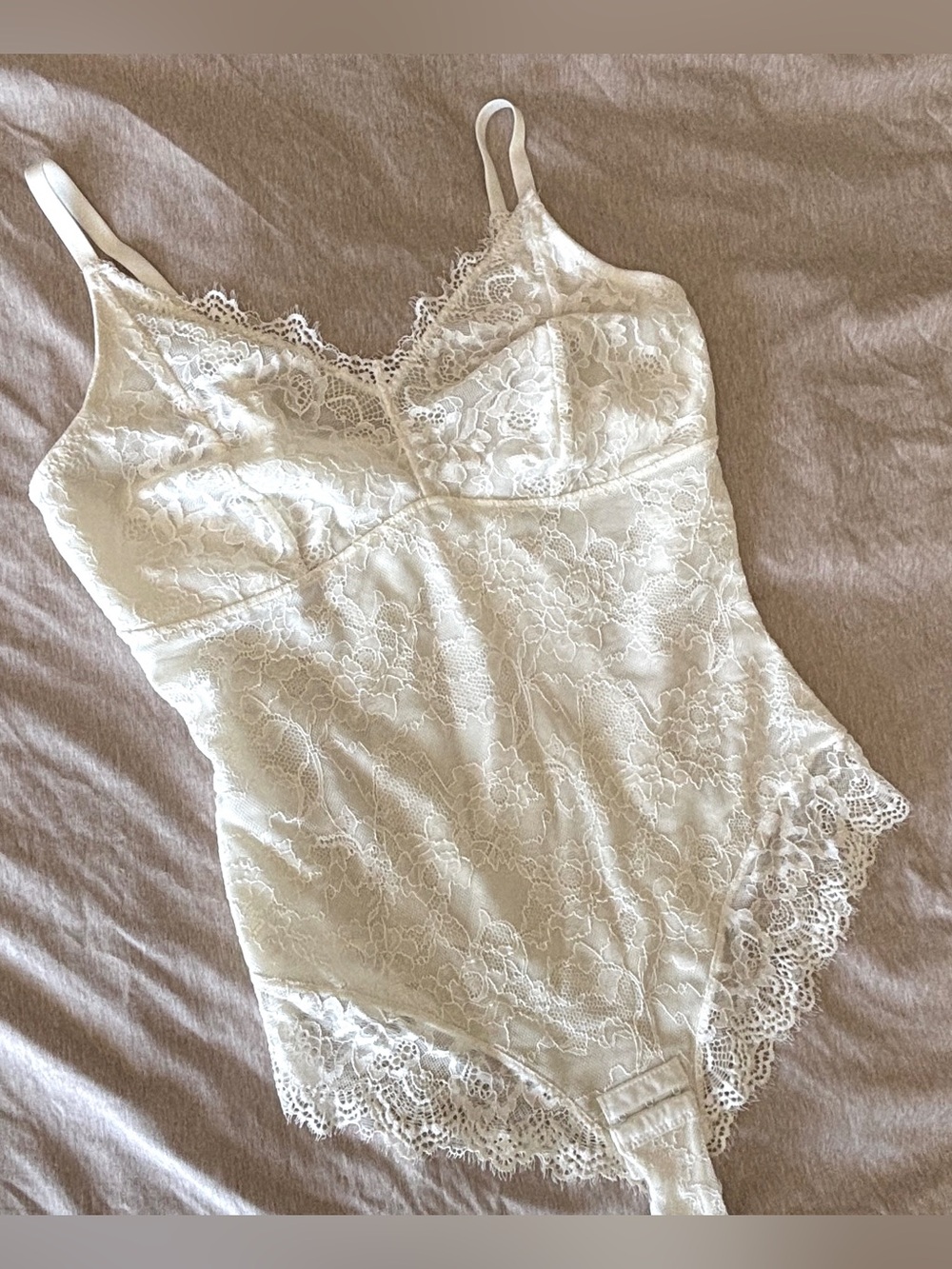 Lace Shapewear Bodysuit - Ivory